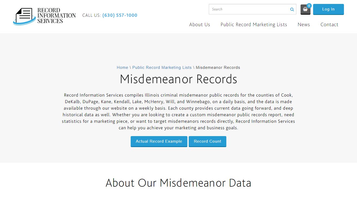 Misdemeanor Records | Record Information Services